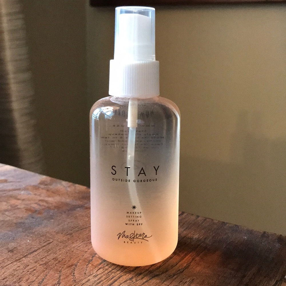 Maskcara STAY setting spray with SPF, new.